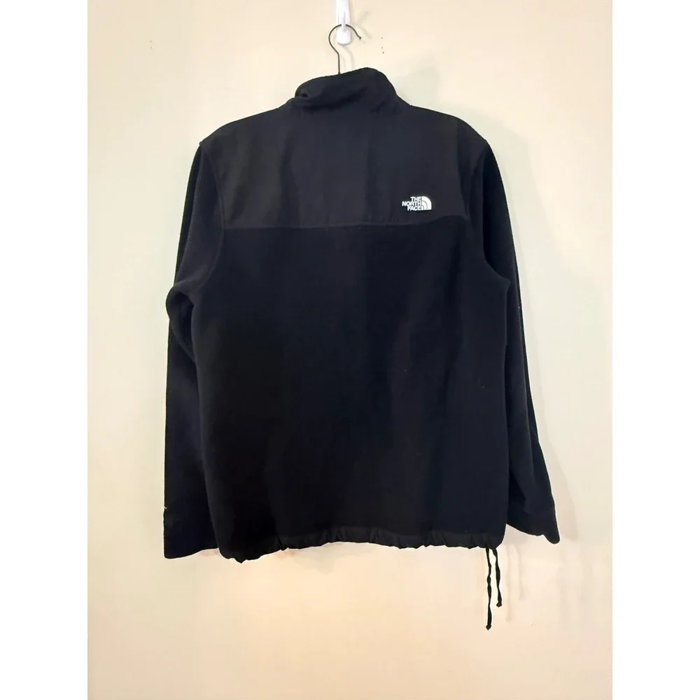 The North Face Mens Circular Design Fleece Jacket Black Full Zip